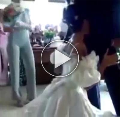 Невеста сосет у жениха на свадьбе